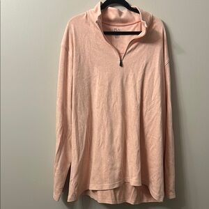 Jos. A. Bank Peach Oversized Polo quarter zip